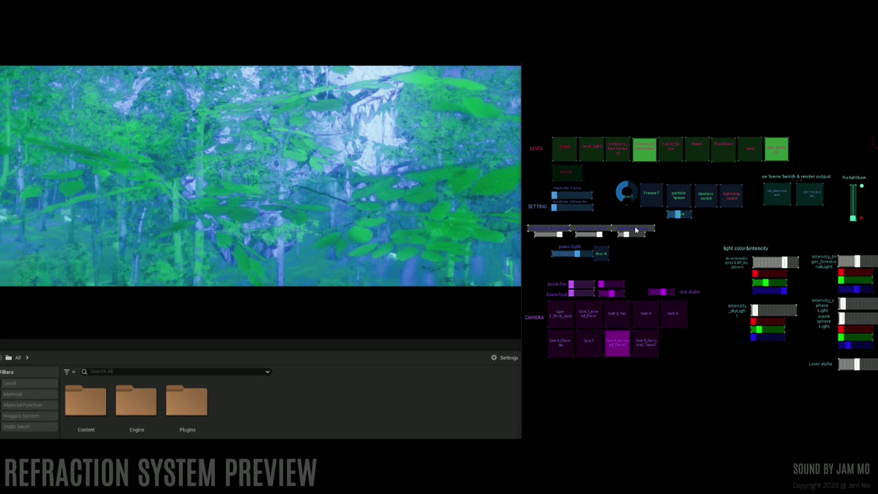 Refraction System Preview / Audio-Visual Game System